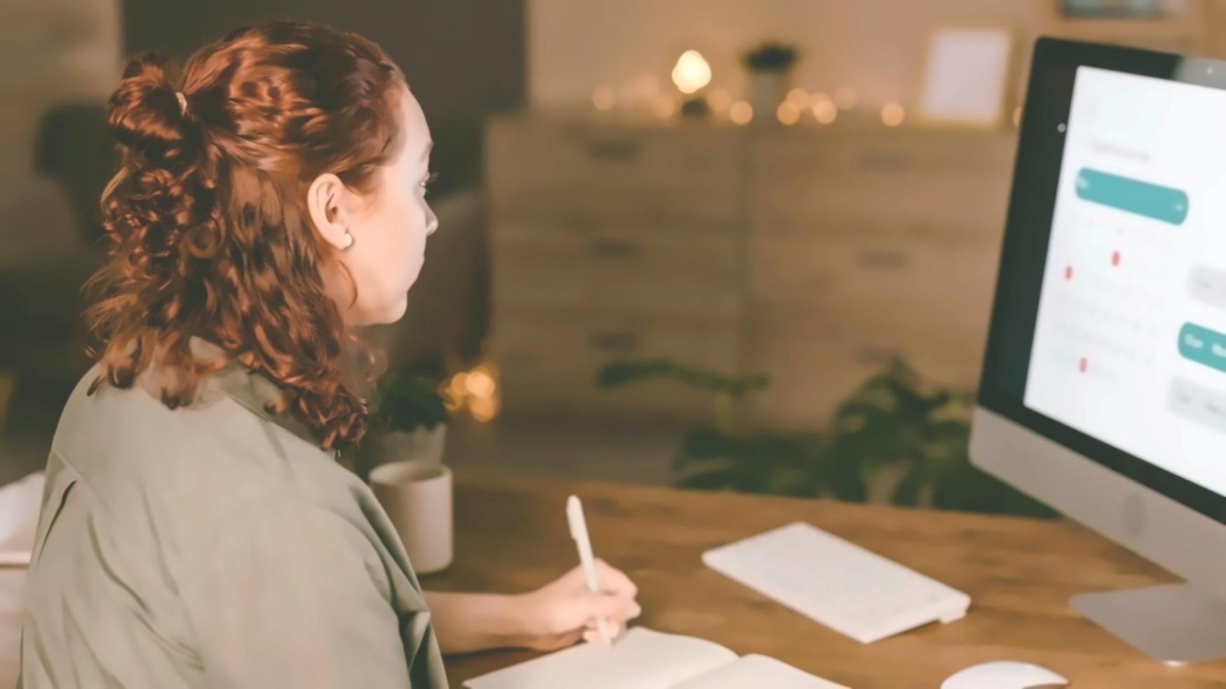 Financial analyst reviewing company valuation models